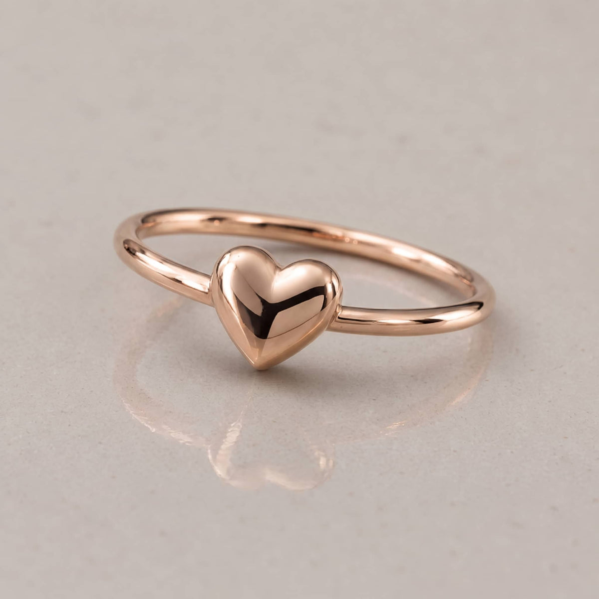 ANILLO CORAZON LISO