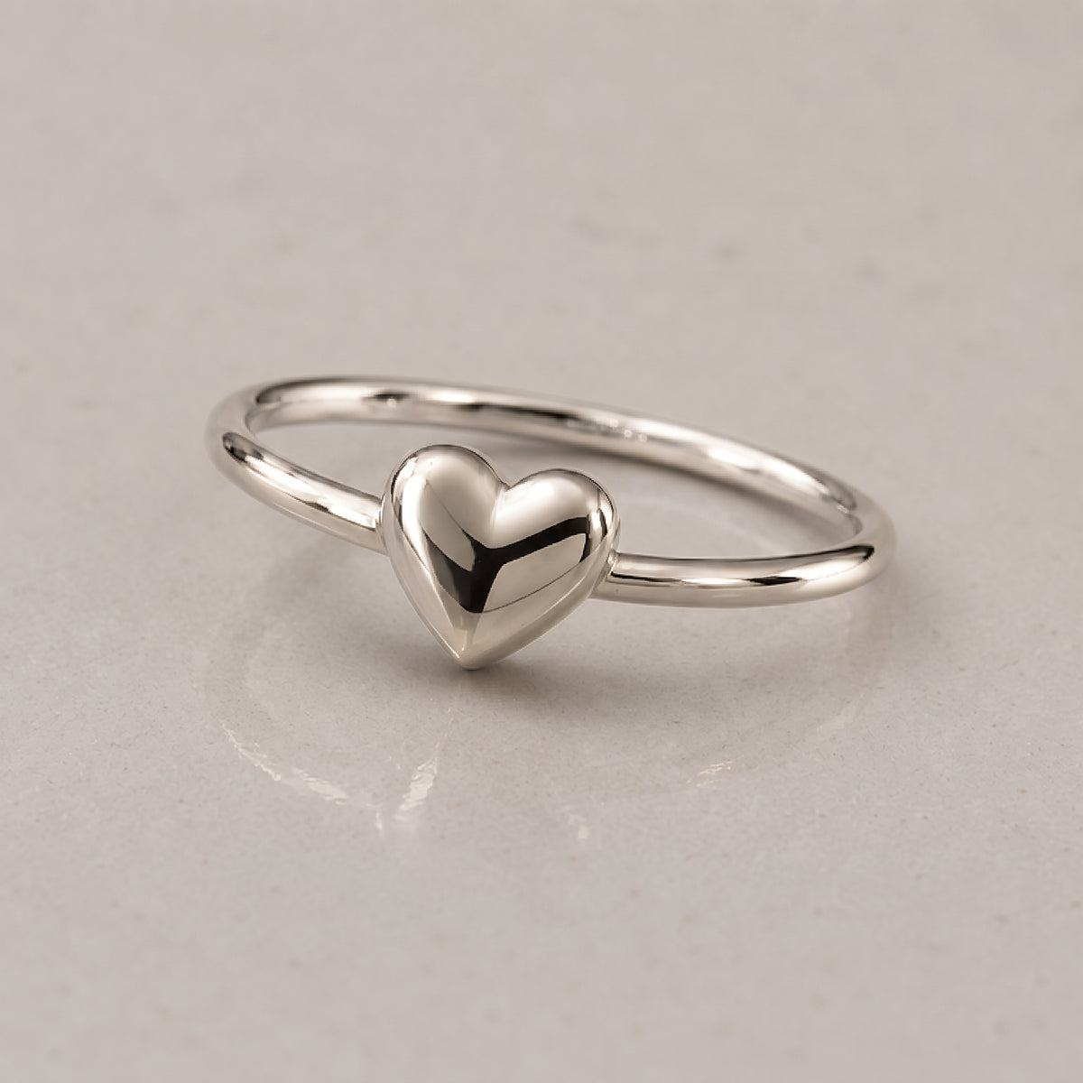 ANILLO CORAZON LISO