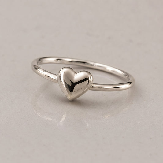 ANILLO CORAZON LISO